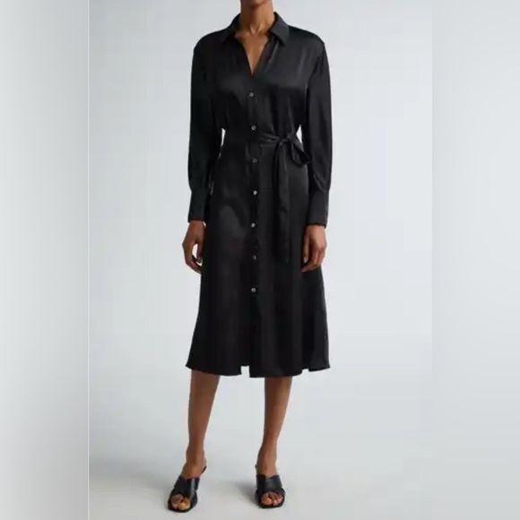 French Connection Harlow black satin dress plus size XXL - Picture 1 of 8